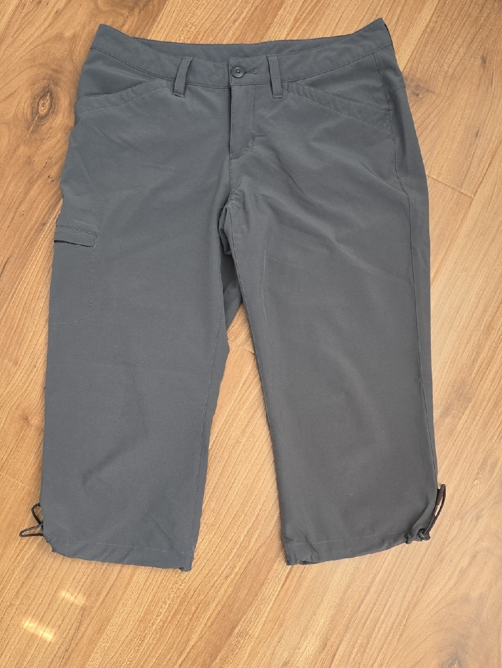 Eddie Bauer Womens Slate Blue/gray Cargo Capris